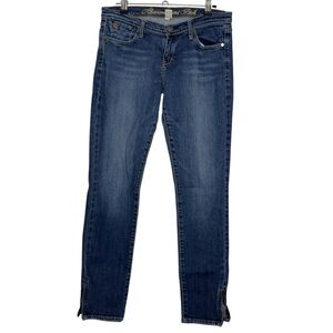 Abercrombie and Fitch Y2K Jeans Skinny Leg Zipper Low Rise Medium‎ Wash Size 4